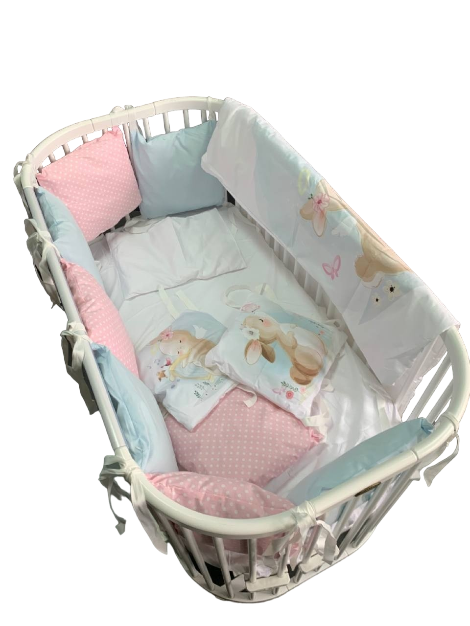 

Комплект постельного белья для детской кроватки Mr.Doors Babies, Розовый;голубой, Babies