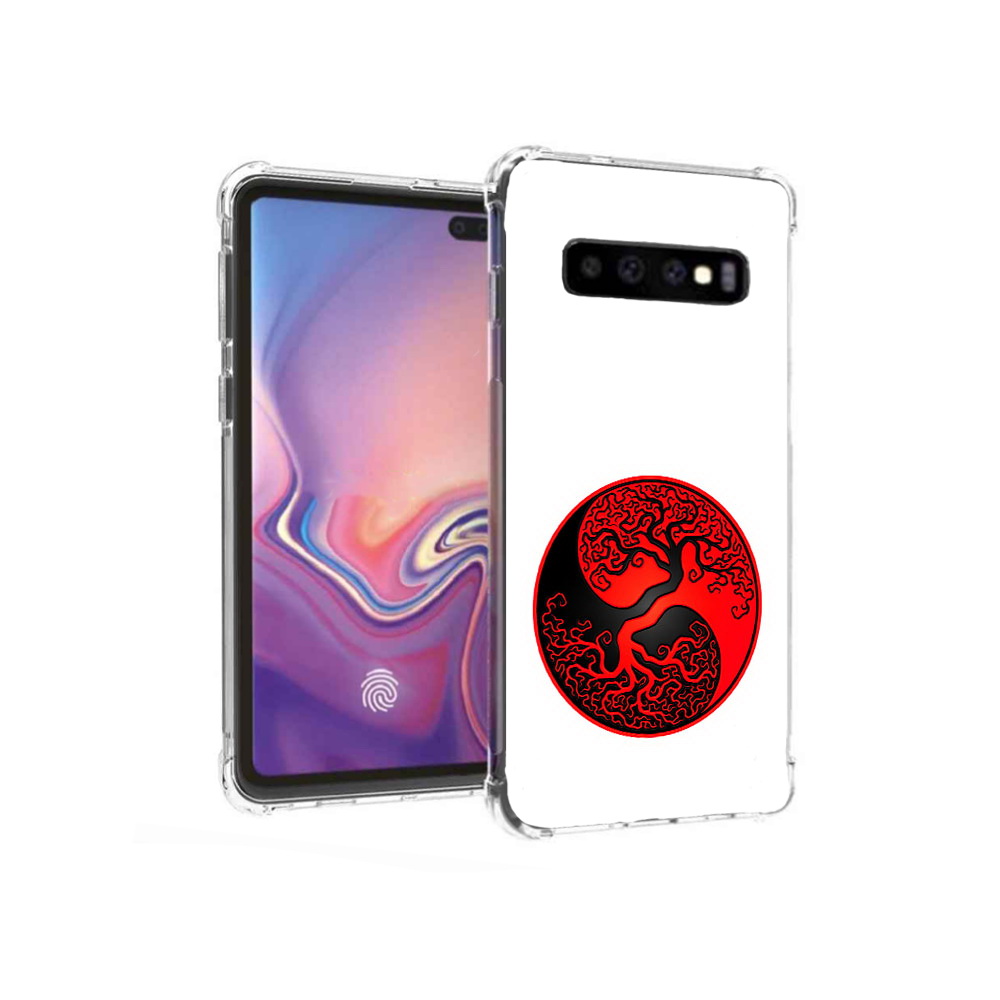 

Чехол MyPads Tocco для Samsung Galaxy S10+ инь янь дерево (PT125670.500.379), Прозрачный, Tocco