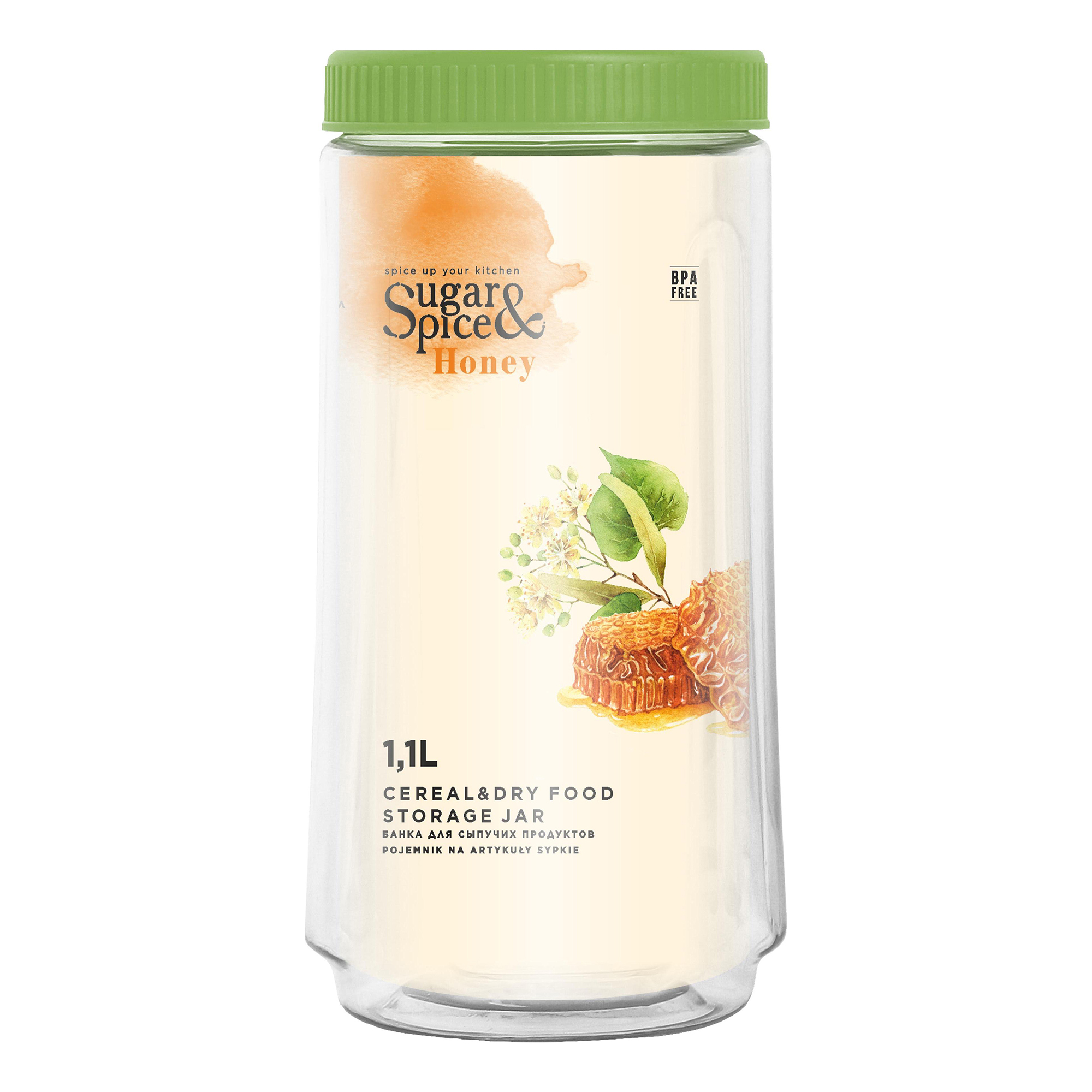 Банка для сыпучих продуктов Sugar & Spice Kitchen Collection Honey 1,1 л