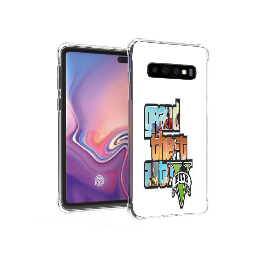 

Чехол MyPads Tocco для Samsung Galaxy S10+ игра гта (PT125670.500.373), Прозрачный, Tocco