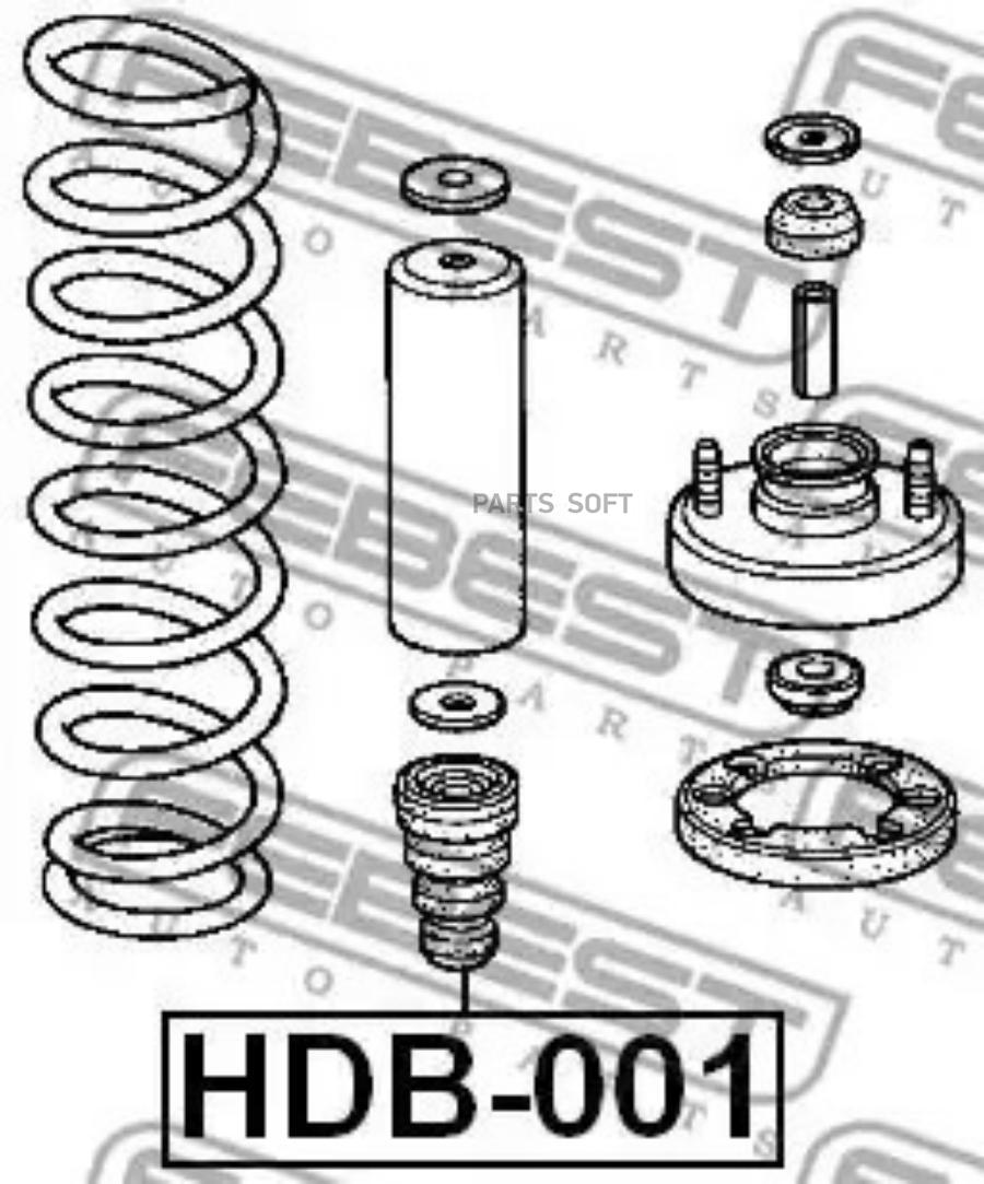 

FEBEST Отбойник пер.аморт.HONDA CR-V RD1RD2 1997-2001 FEBEST HDB-001