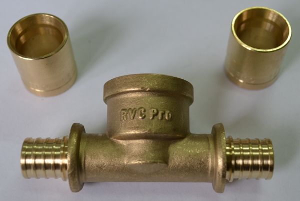 

РЕХ Тройник RVC Pro с внутренней резьбой на боковом проходе 16 - Rp 1/2 - 16 art. 02642