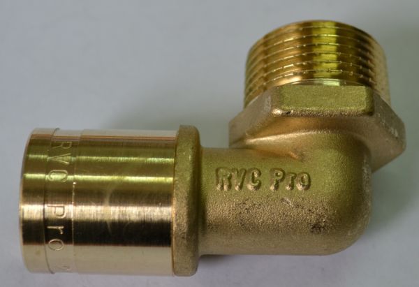 

РЕХ Переходник угловой RVC Pro с наружней резьбой 20 - R 3/4 art. 02864