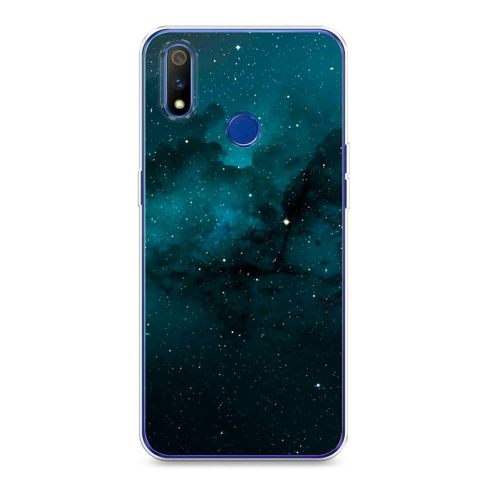 

Чехол на Realme 3 Pro "Синий космос", 251250-2