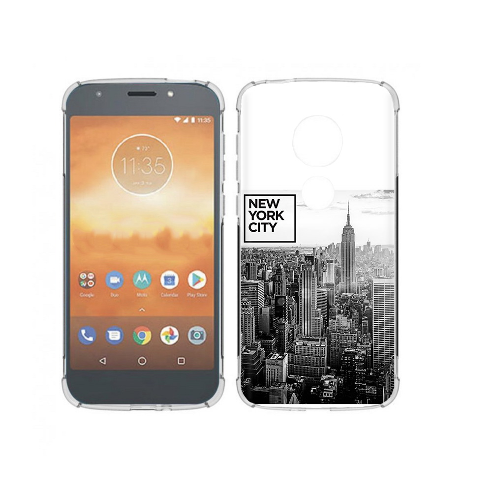 

Чехол MyPads Tocco для Motorola Moto E5 Play черно белый ньюерк (PT227065.372.686), Прозрачный, Tocco