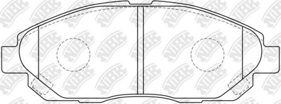 

Тормозные колодки NiBK дисковые PN3479