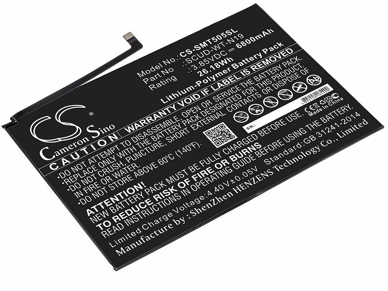 

Аккумулятор для планшета Samsung Galaxy Tab A7 (SCUD-WT-N19), SCUD-WT-N19