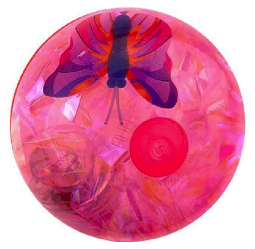 фото Мяч детский город игр насекомые розовый