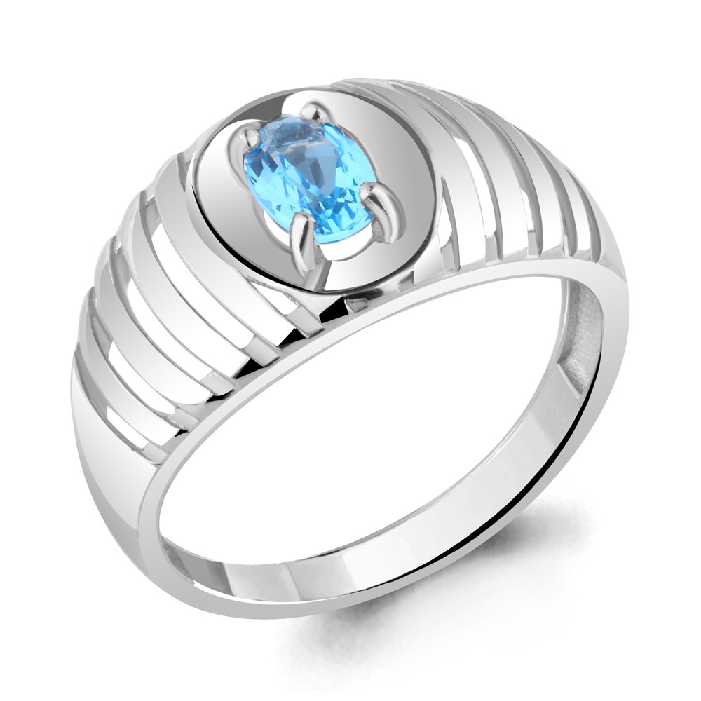 

Кольцо из серебра с топазом Aquamarine Aquamarine 6946105_925_р р. 19, 6946105_925_р