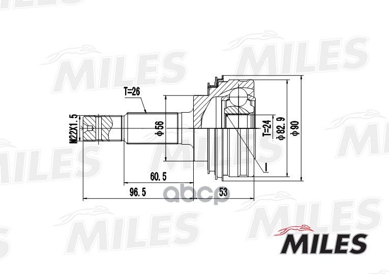 

Шрус Miles GA20464