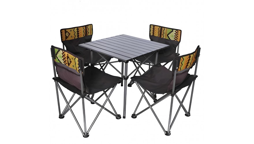 Набор MirCamping MIMIR4B1 раскладной стол туристический с 4 стульями