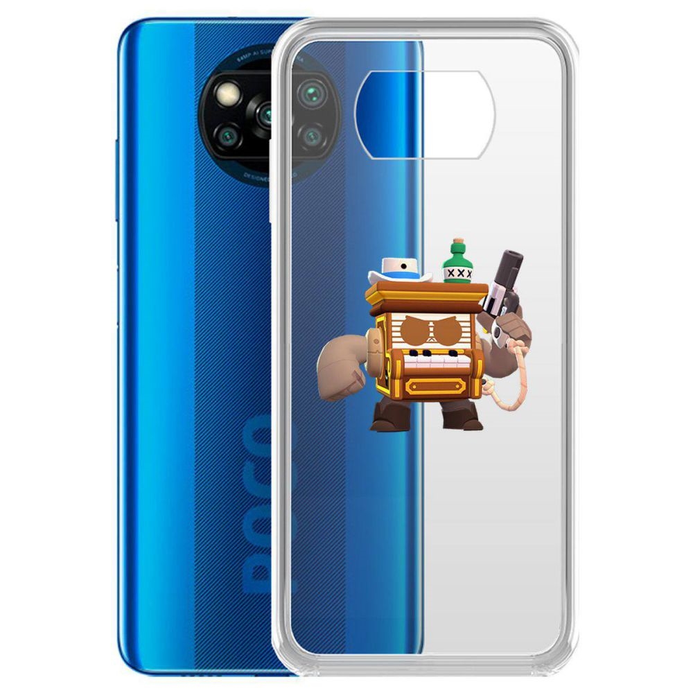 

Чехол-накладка Brawl Stars-8-бит из салуна для Poco X3 NFC