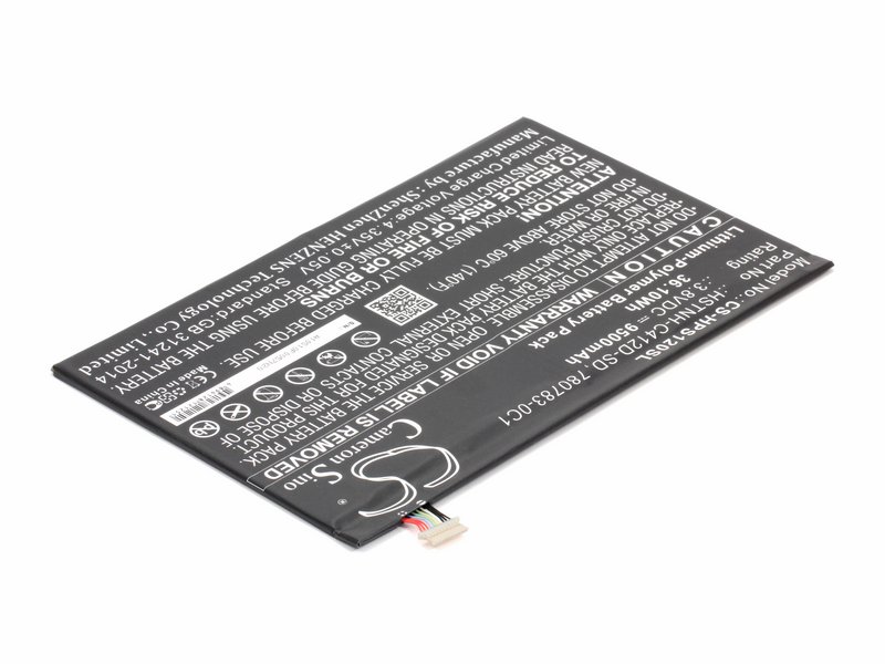 

Аккумулятор для планшета HP Pro Slate 12 Tablet (HSTNH-C412D), 780731-2C1, 780783-0C1, 782644-005, 799168-001, DN02, HSTNH-C412D, HSTNH-C412D-SD