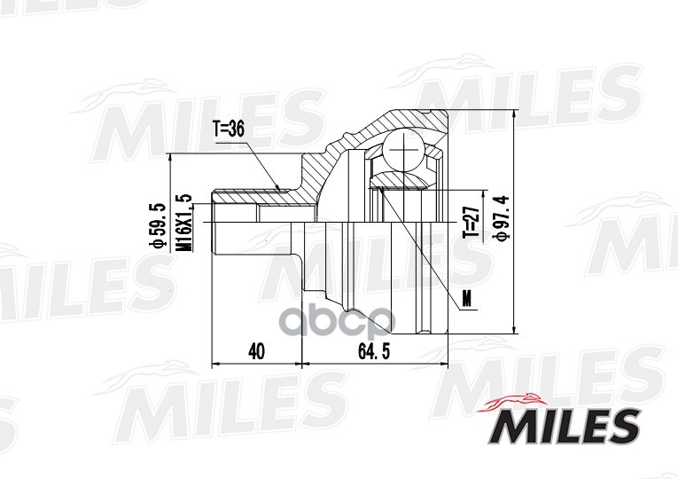 

Шрус Miles GA20026