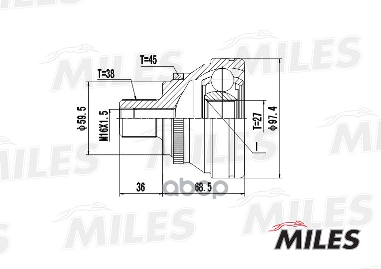 

Шрус Miles GA20008