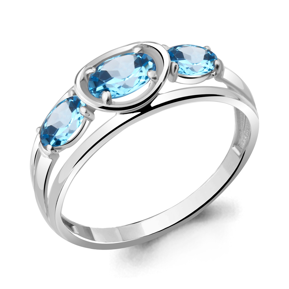 

Кольцо из серебра с топазом Aquamarine Aquamarine 6945805_925_р р. 17, 6945805_925_р