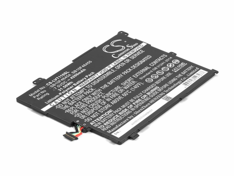 

Аккумулятор для планшета Lenovo ThinkPad 10 2 (SB10F46454), 00HW016, 00HW017, 00HW018, 2ICP4/58/140, SB10F46454, SB10F46455, SB10F46456