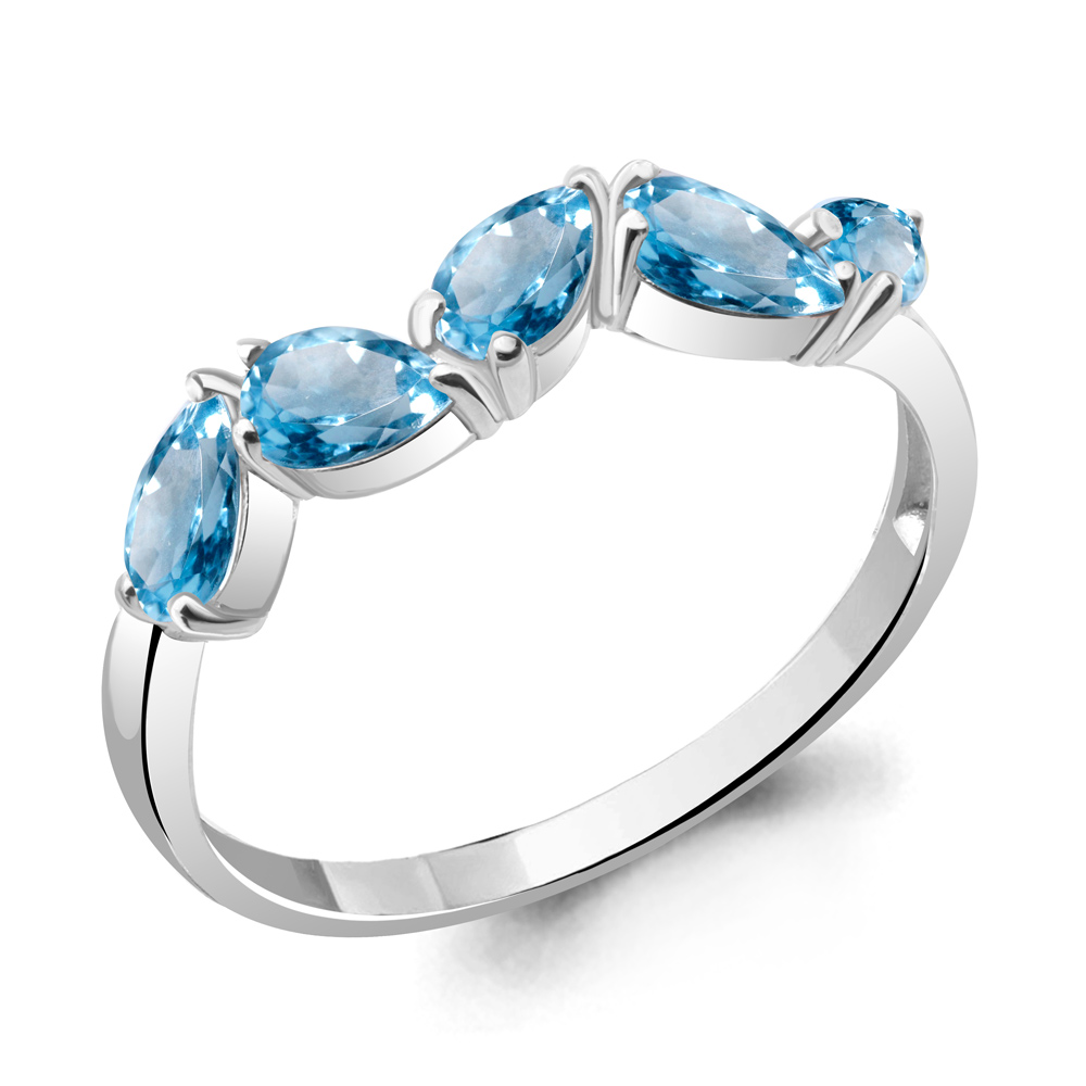 

Кольцо из серебра с топазом Aquamarine Aquamarine 6945705_925_р р, 6945705_925_р