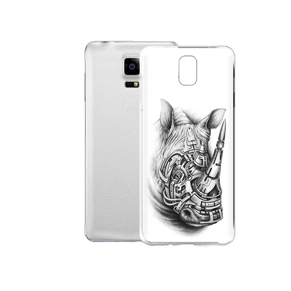 

Чехол MyPads Tocco для Samsung Galaxy Note Edge стальной носорог (PT11952.563.620), Прозрачный, Tocco