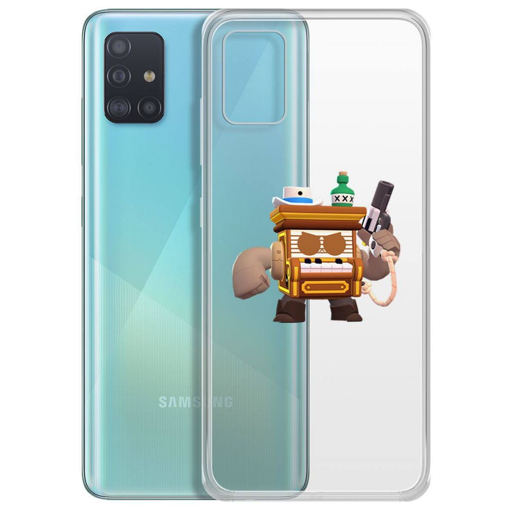 

Чехол-накладка Brawl Stars-8-бит из салуна для Samsung Galaxy A51 (A515)