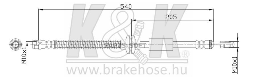 

Шланг Тормозной Kиk Ft0889 Vw Amarok Front Right K&K арт. FT0889