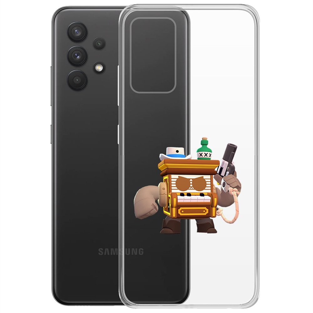 

Чехол-накладка Brawl Stars-8-бит из салуна для Samsung Galaxy A32 (A325)
