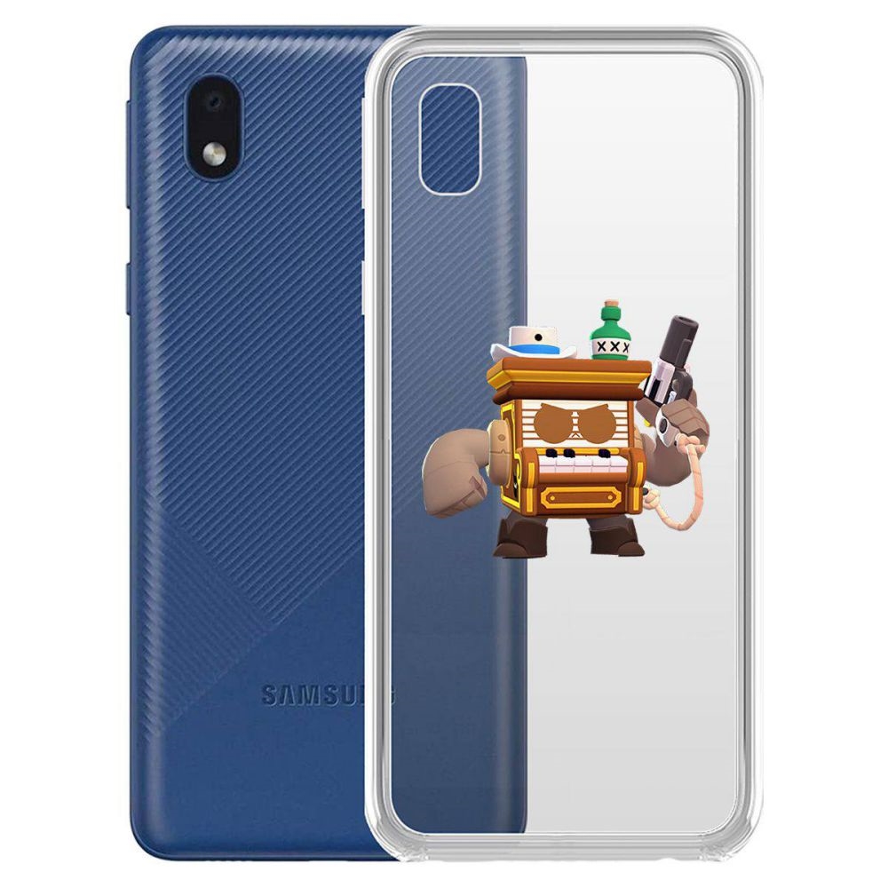 

Чехол-накладка Brawl Stars-8-бит из салуна для Samsung Galaxy A01 Core (A013)