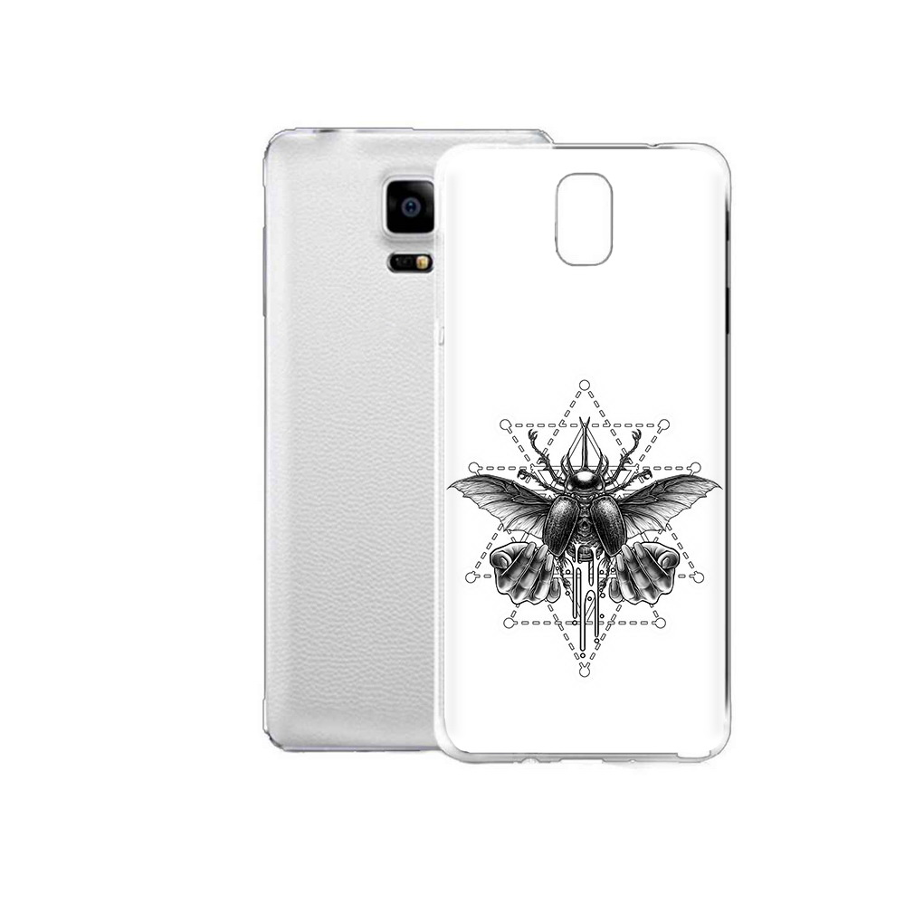 

Чехол MyPads Tocco для Samsung Galaxy Note Edge скарабей (PT11952.563.601), Прозрачный, Tocco