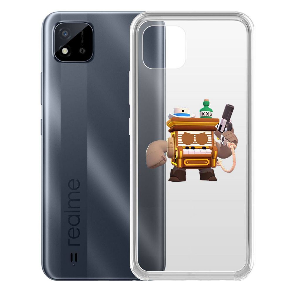 

Чехол-накладка Brawl Stars-8-бит из салуна для Realme C11