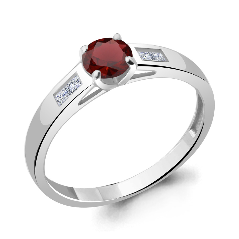 

Кольцо из серебра с гранатом Aquamarine Aquamarine 6945203_925_р р, 6945203_925_р