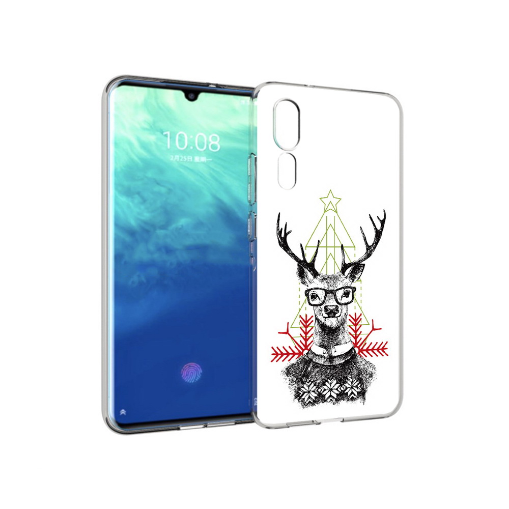 

Чехол MyPads Tocco для ZTE Axon 10 Pro умный олень (PT134302.444.652), Прозрачный, Tocco