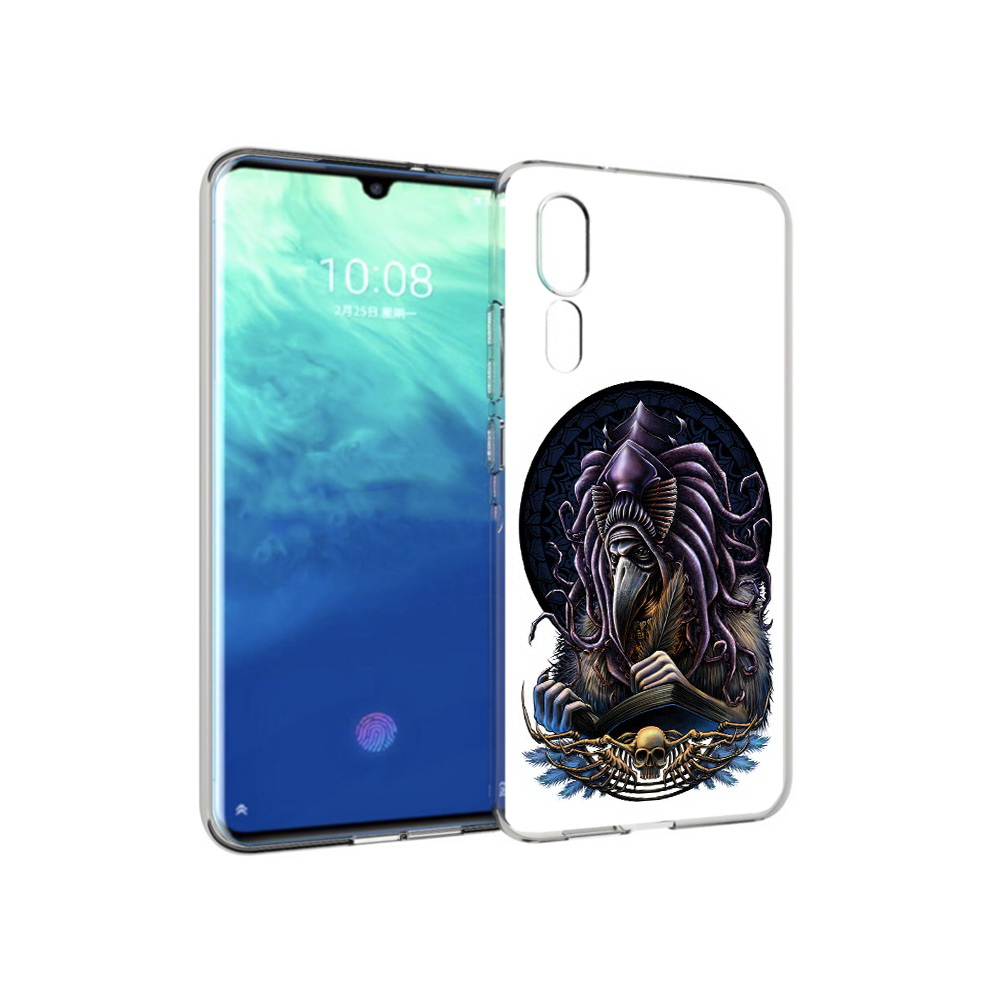 

Чехол MyPads Tocco для ZTE Axon 10 Pro умный ворон (PT134302.444.650), Прозрачный, Tocco