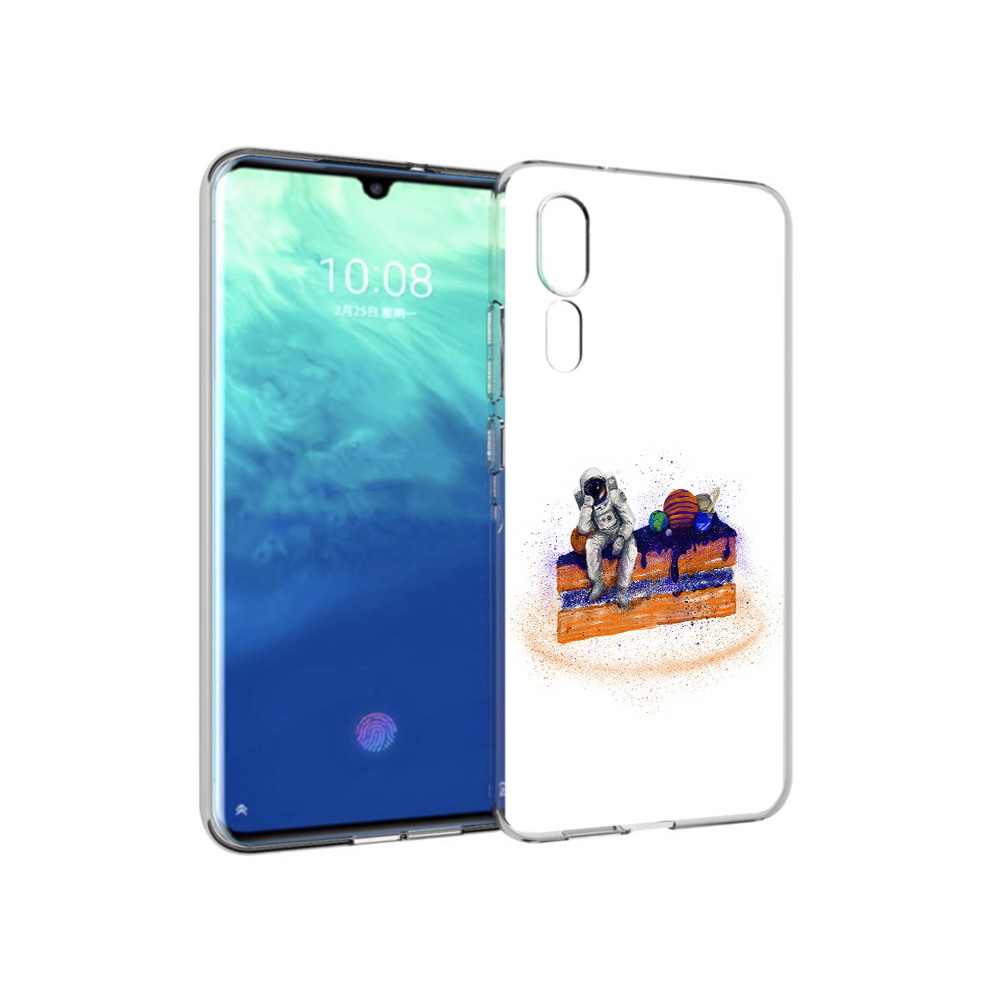 

Чехол MyPads Tocco для ZTE Axon 10 Pro торт с планетами (PT134302.444.648), Прозрачный, Tocco