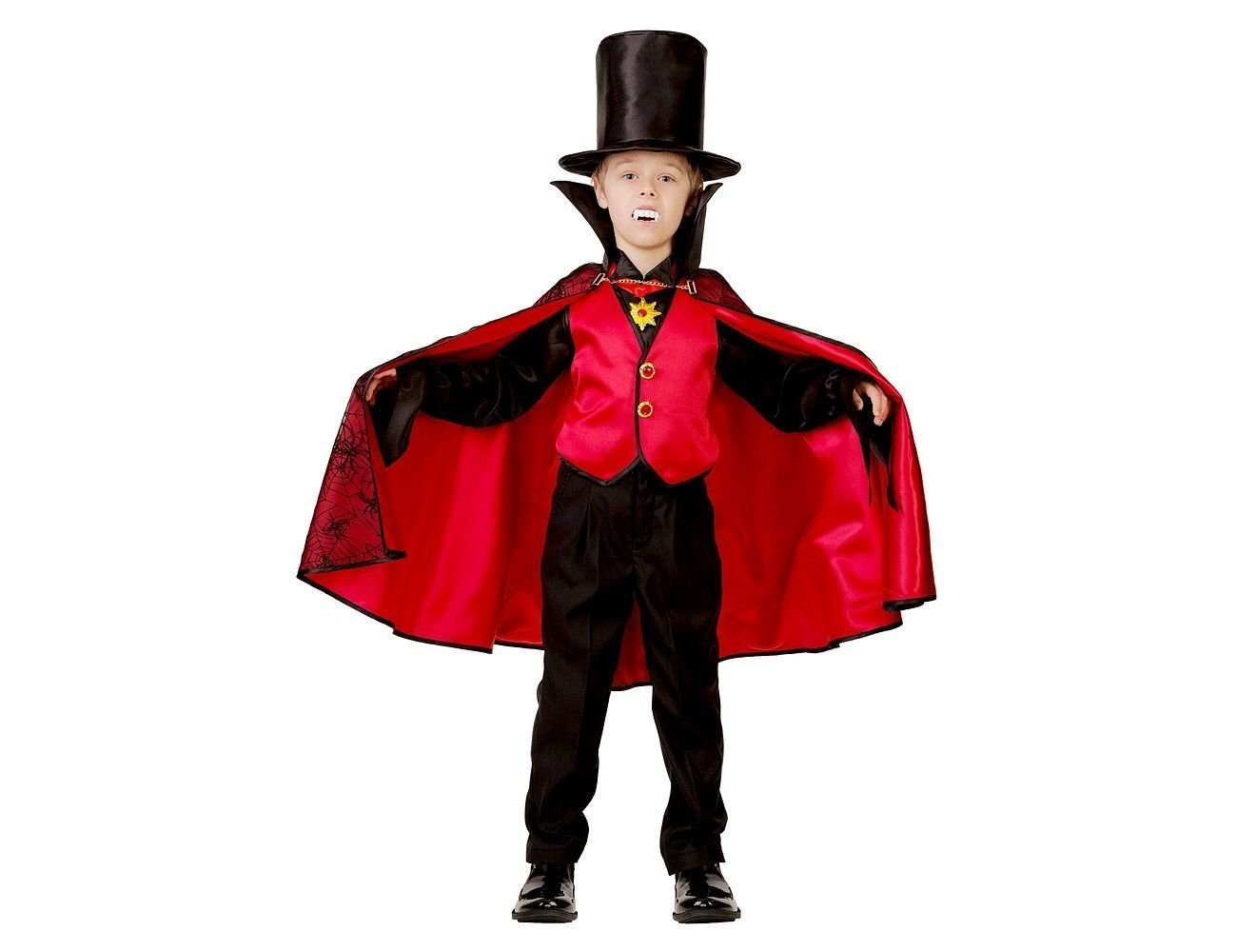 Карнавальный костюм Батик 8078-128-64, красный; черный, 128