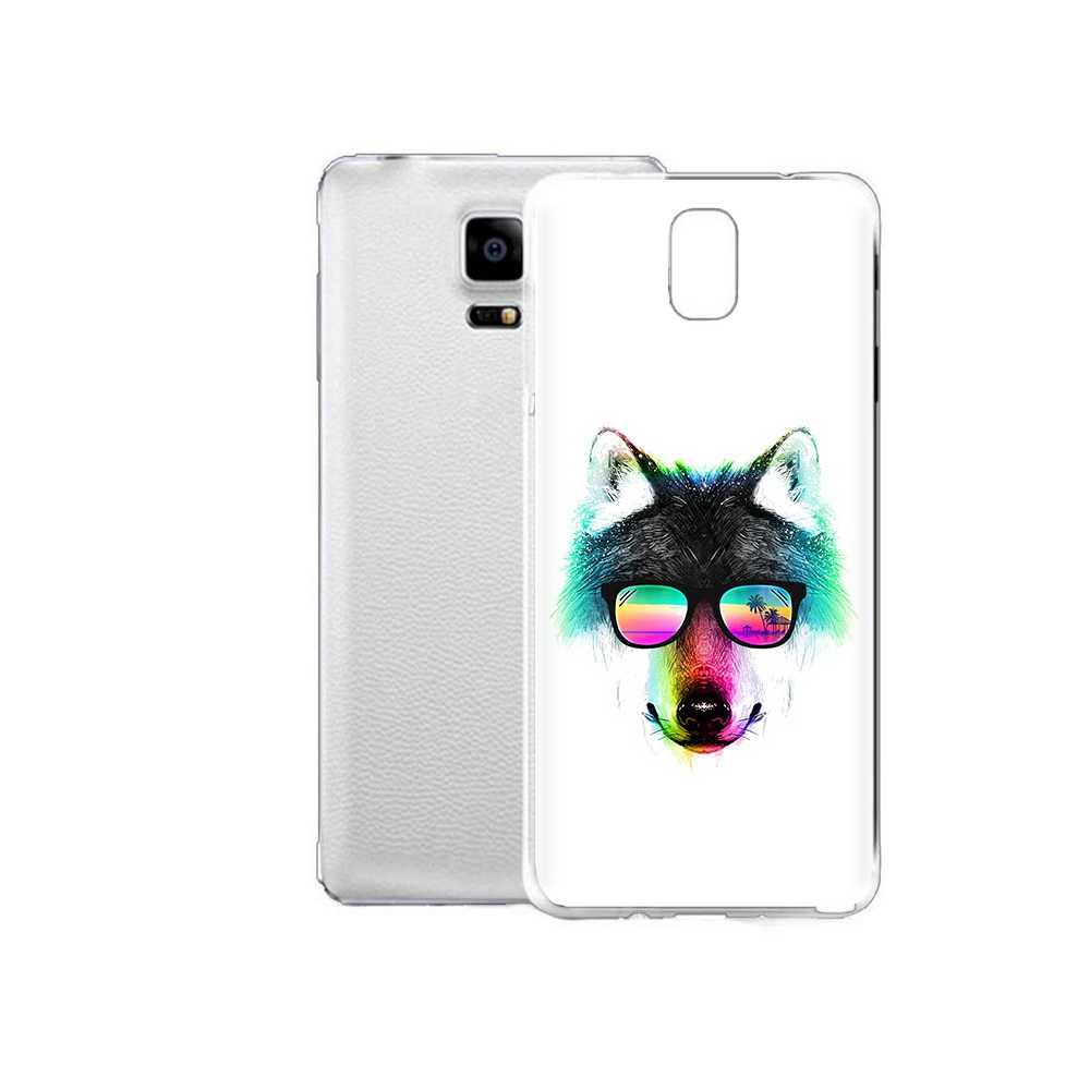 

Чехол MyPads Tocco для Samsung Galaxy Note Edge радужный волк (PT11952.563.567), Прозрачный, Tocco