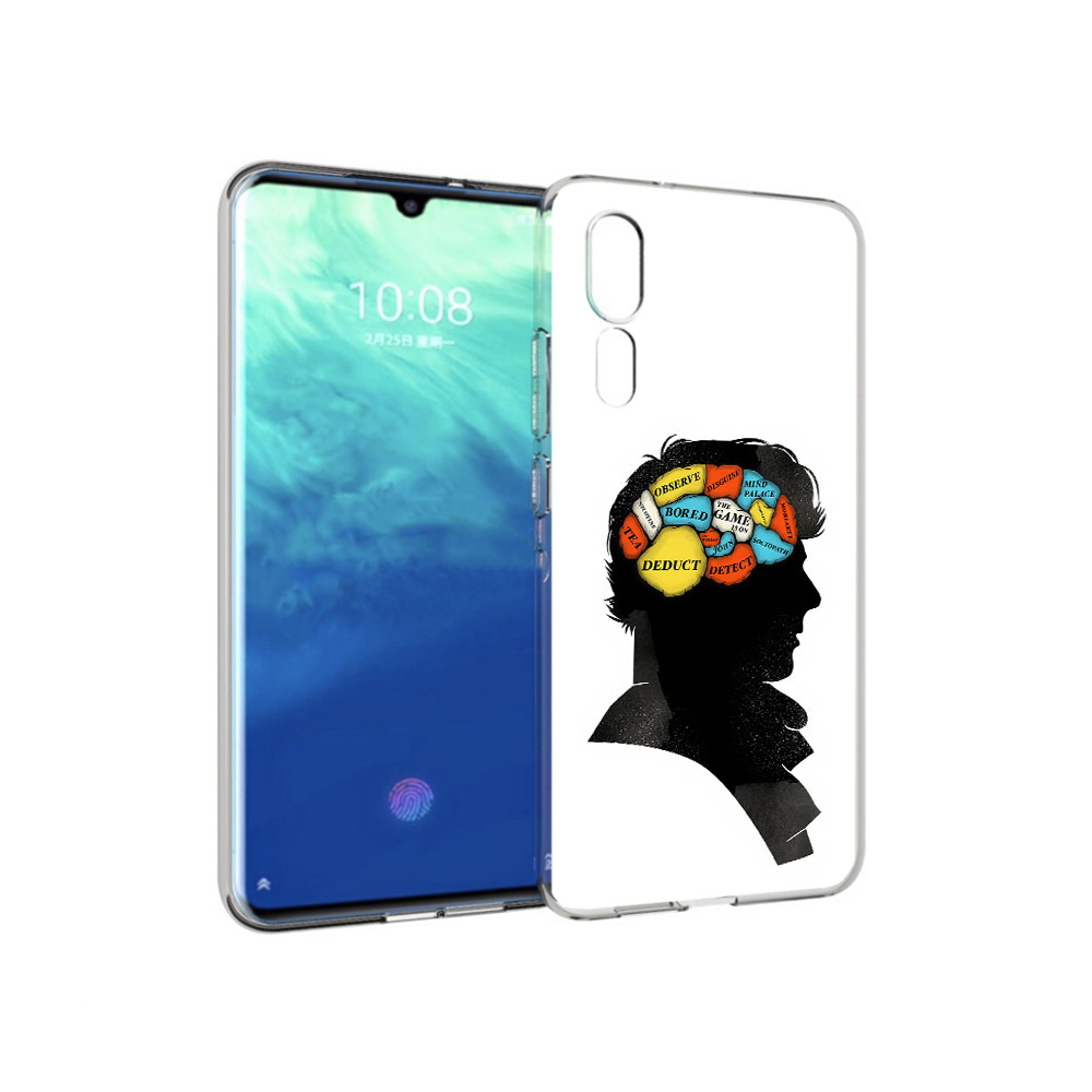 

Чехол MyPads Tocco для ZTE Axon 10 Pro темный рисунок (PT134302.444.640), Прозрачный, Tocco