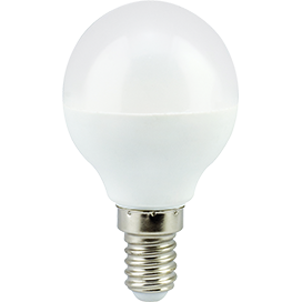 фото Светодиодная лампа globe led 7,0w g45 220v e14 4000k шар (композит) ecola k4gv70elc 3 шт