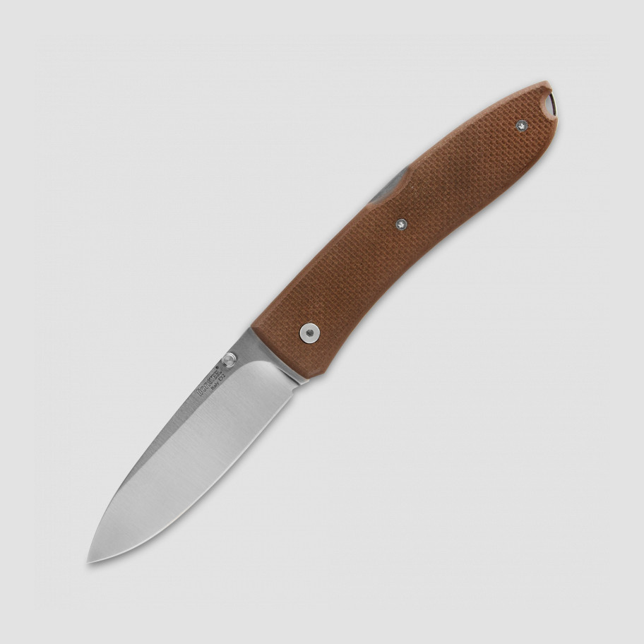 Нож складной LIONSTEEL, Big Opera Sand, длина клинка: 9,0 см, коричневый