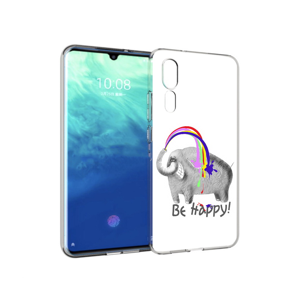 

Чехол MyPads Tocco для ZTE Axon 10 Pro счастливый слон (PT134302.444.632), Прозрачный, Tocco