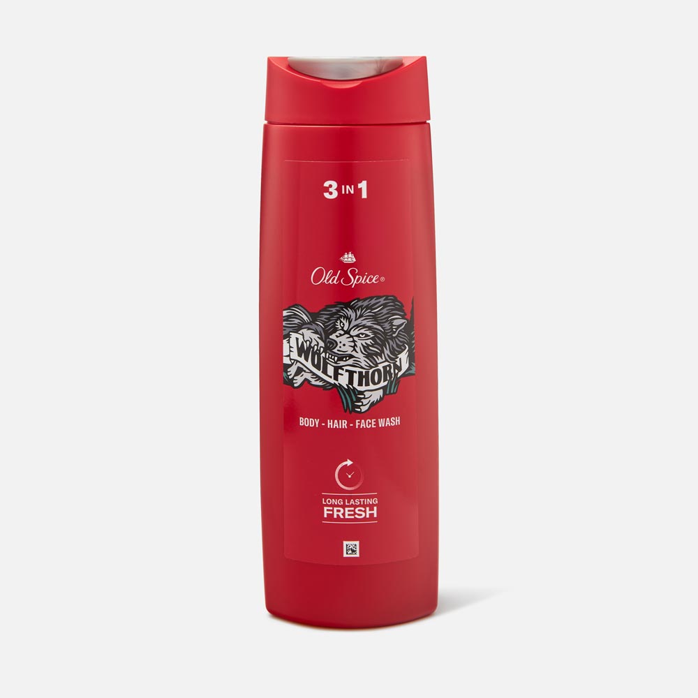 Гель для душа Old Spice Wolfthorn 3 в 1 для лица, тела и волос 400 мл