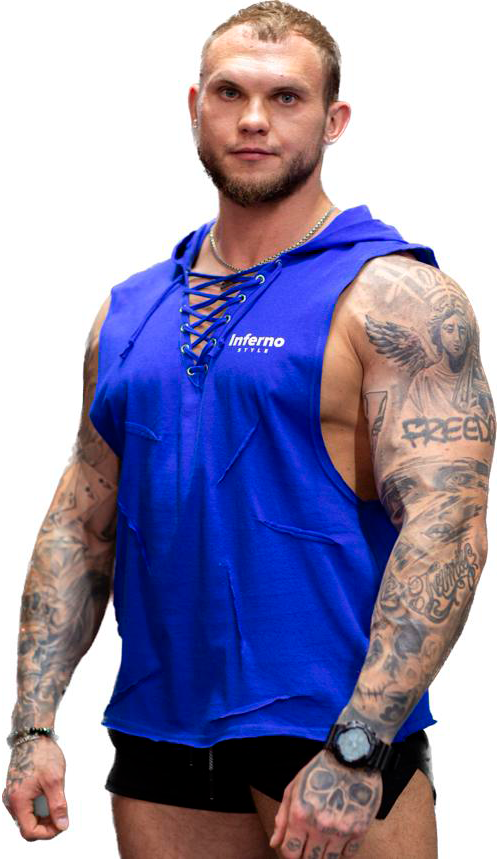 

Майка мужская INFERNO style М-014-000 синяя 3XL, Синий, М-014-000