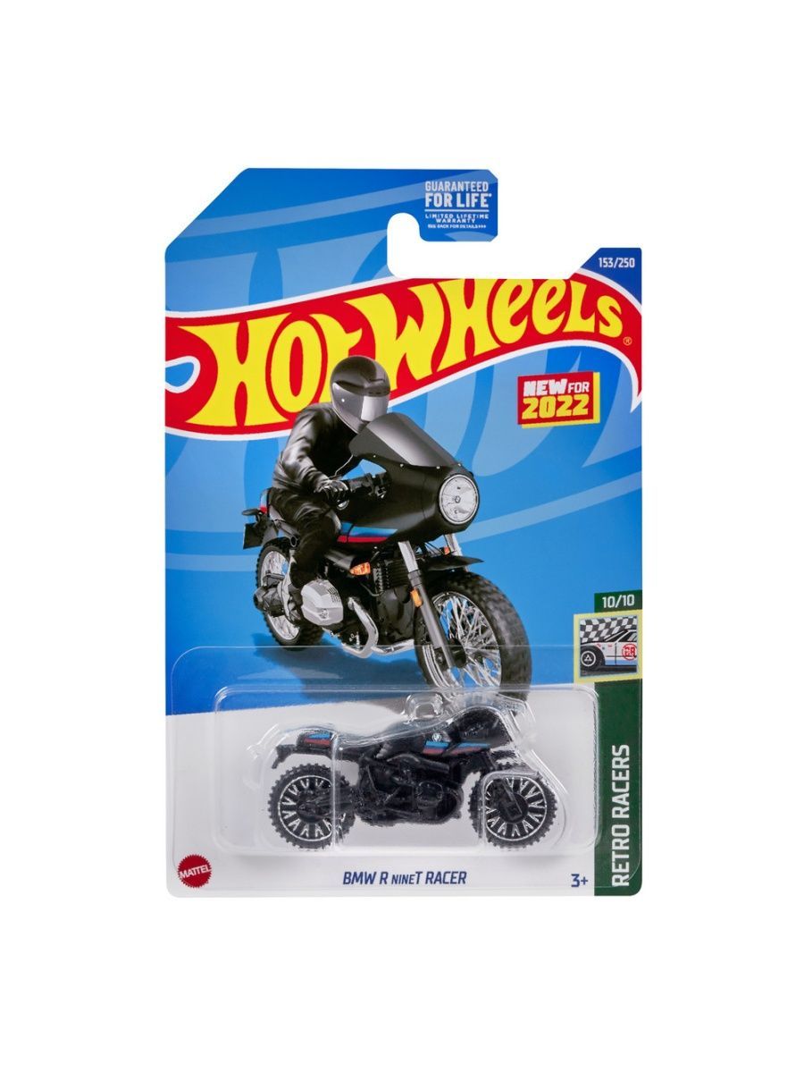 

Мотоцикл Hot Wheels коллекционная (оригинал) BMW R NINE T RACER черный, HCX31