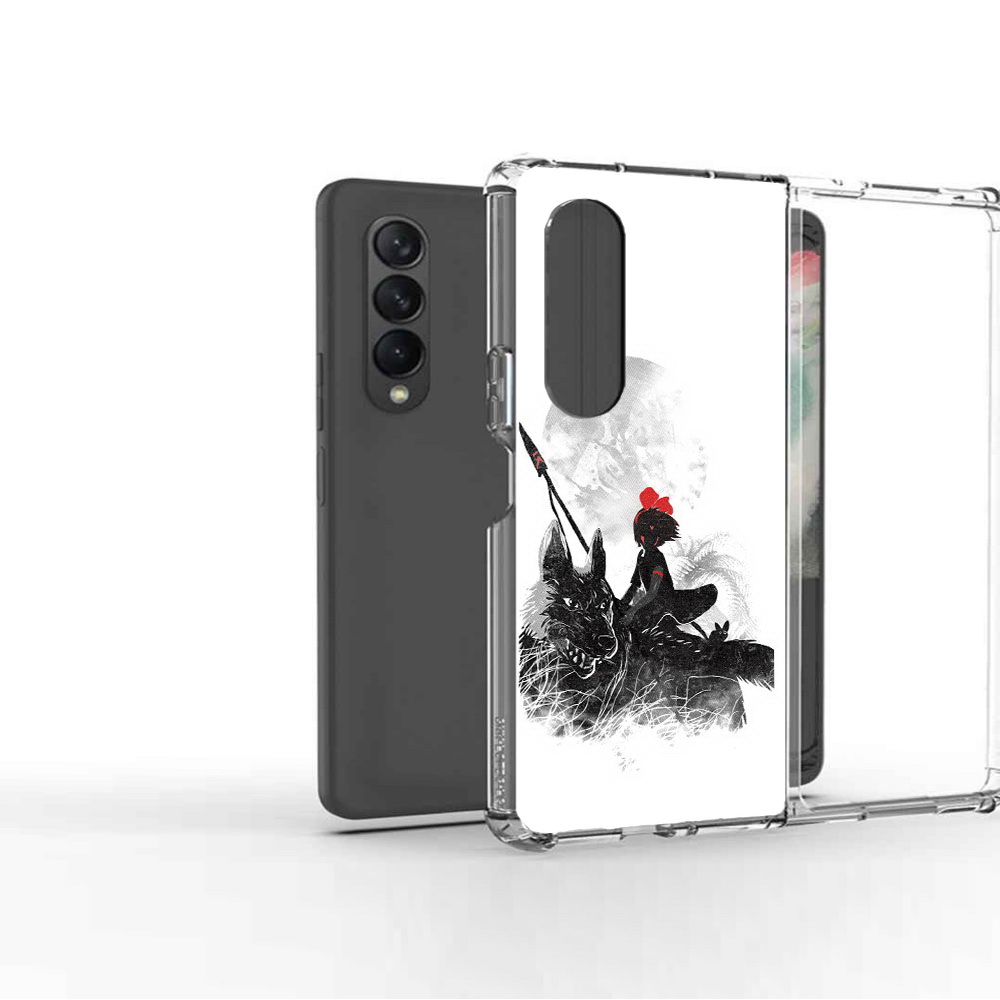 

Чехол MyPads Tocco для Samsung Galaxy Z Fold 3 мононоке, Прозрачный, Tocco