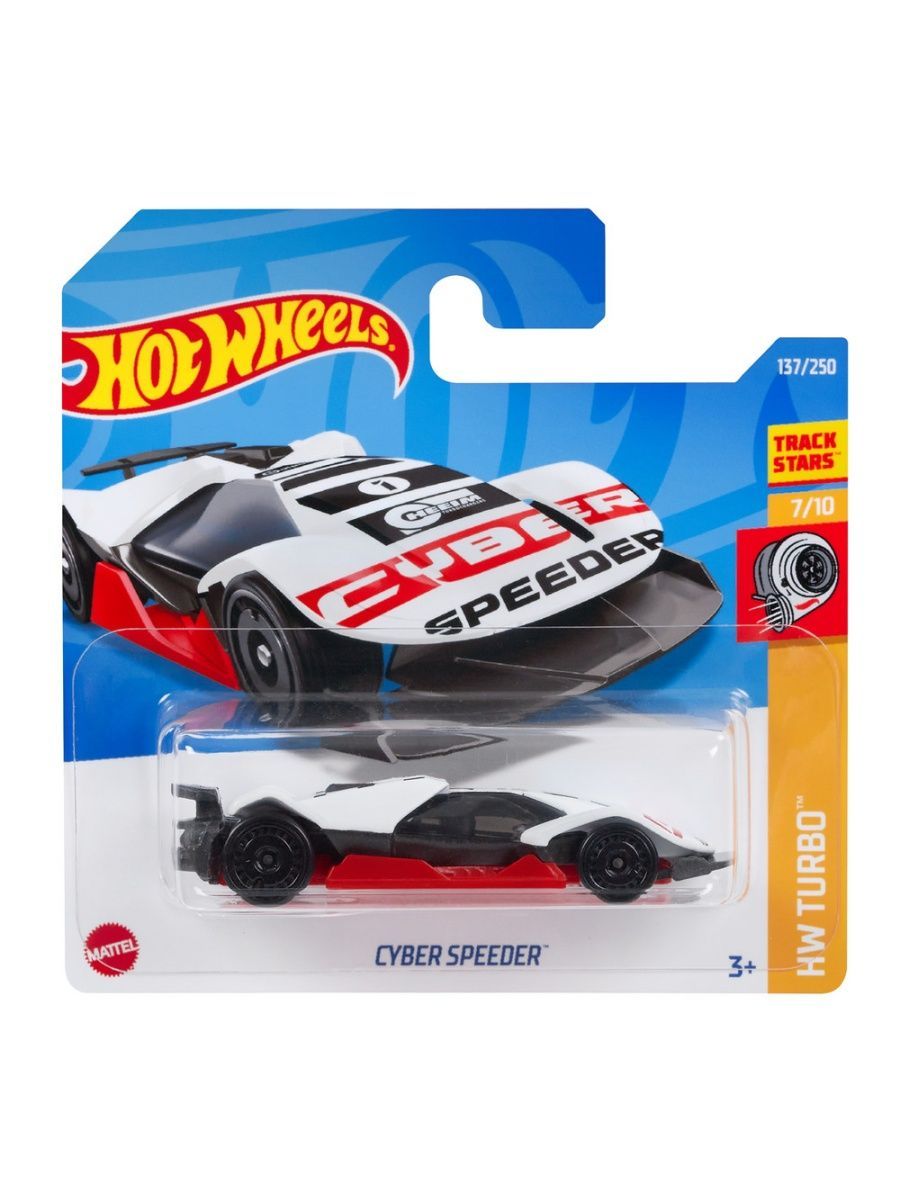 

Машинка Hot Wheels коллекционная (оригинал) CYBER SPEEDER белый, HCX46