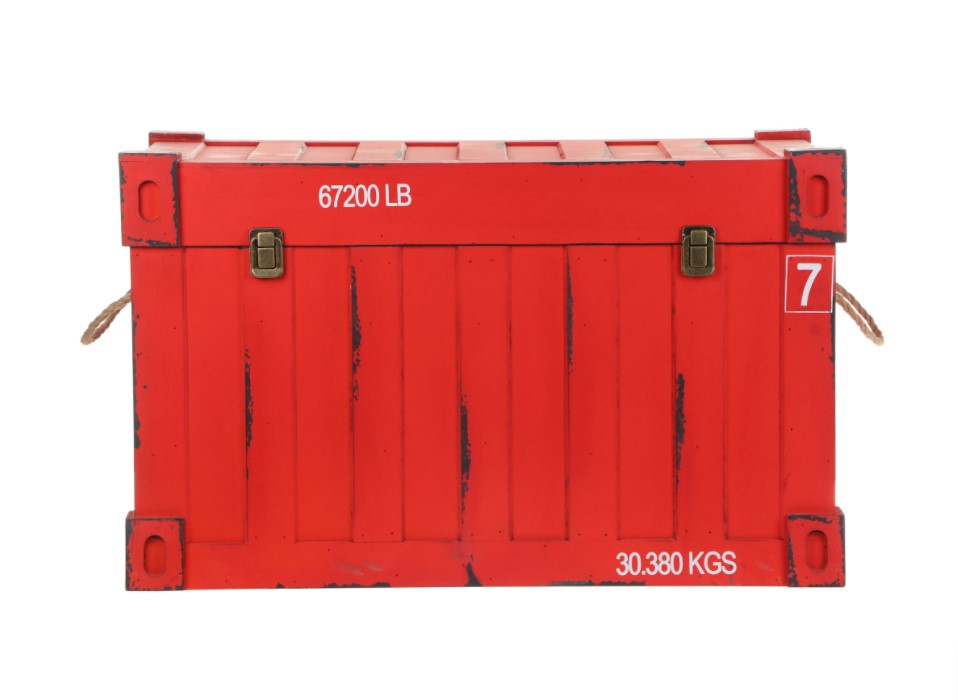 фото Сундук-контейнер fuzhou fashion home 69 х 42 х 42 см красный