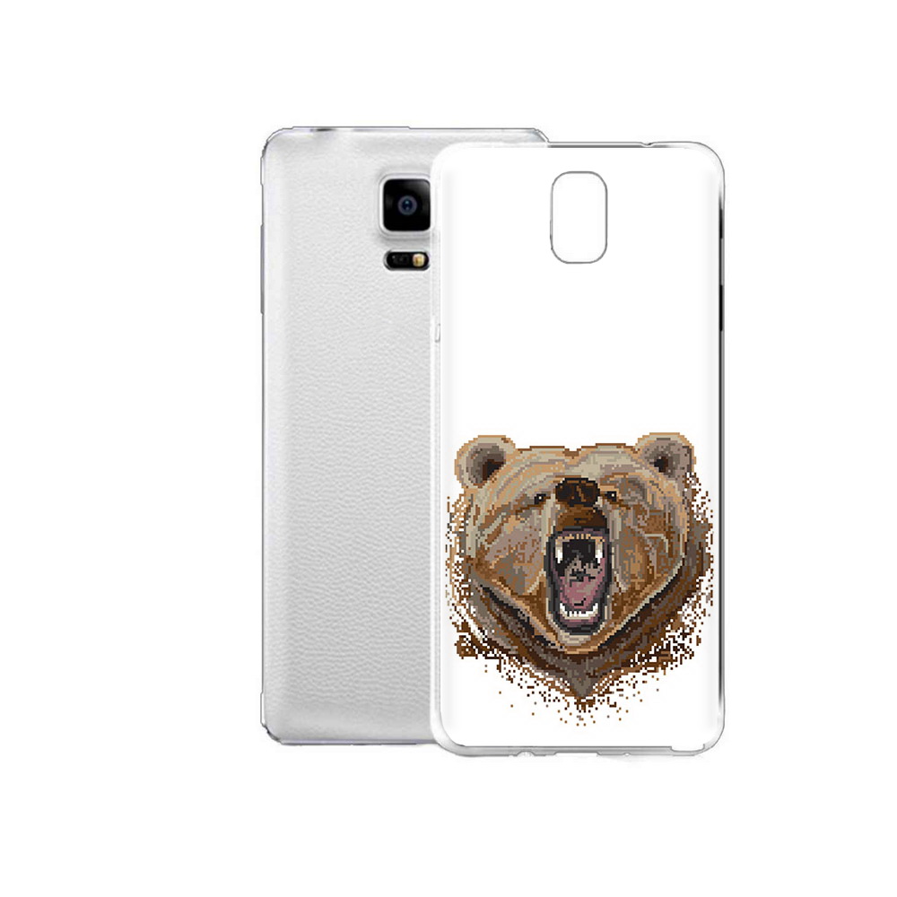 

Чехол MyPads Tocco для Samsung Galaxy Note Edge пиксельный медведь (PT11952.563.539), Прозрачный, Tocco