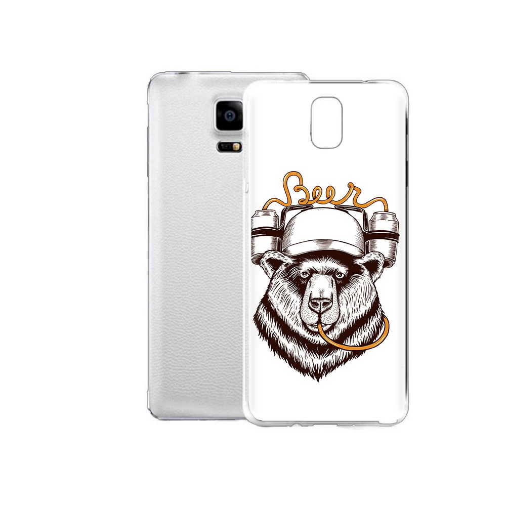 

Чехол MyPads Tocco для Samsung Galaxy Note Edge пивной медведь (PT11952.563.538), Прозрачный, Tocco