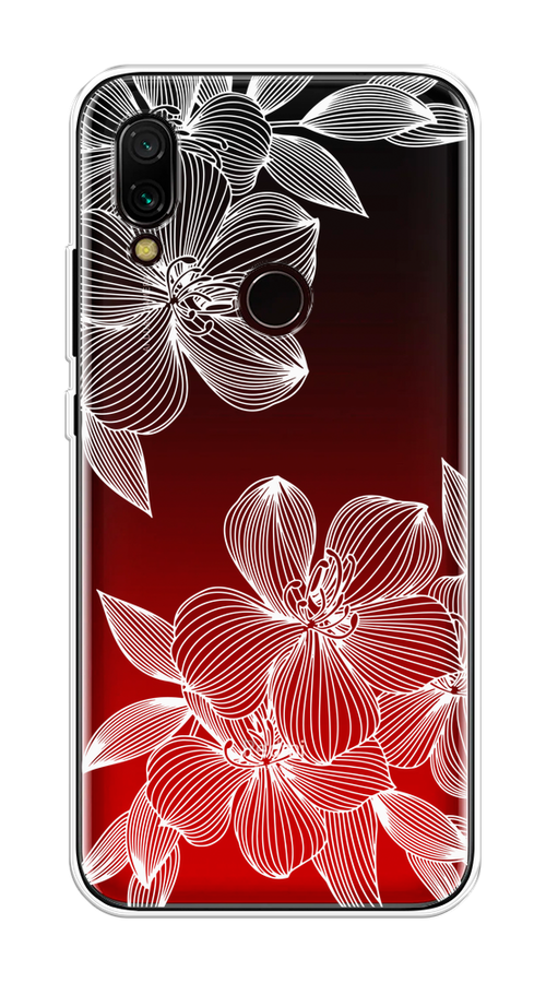 

Чехол на Xiaomi Redmi 7 "Крокус", Белый;прозрачный, 35050-1