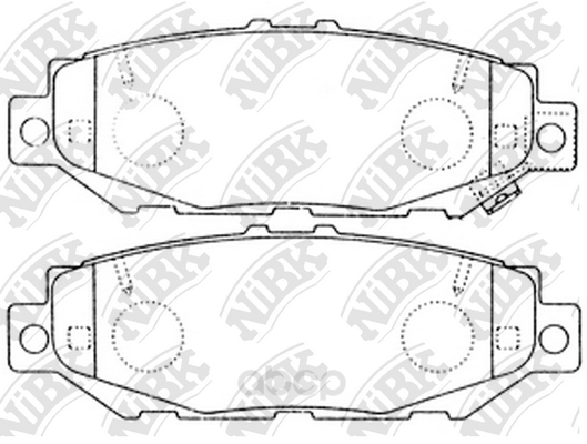 

Тормозные колодки NiBK задние для Lexus GS300 1993-1997/Toyota Supra 3.0 1993-1998 PN1363