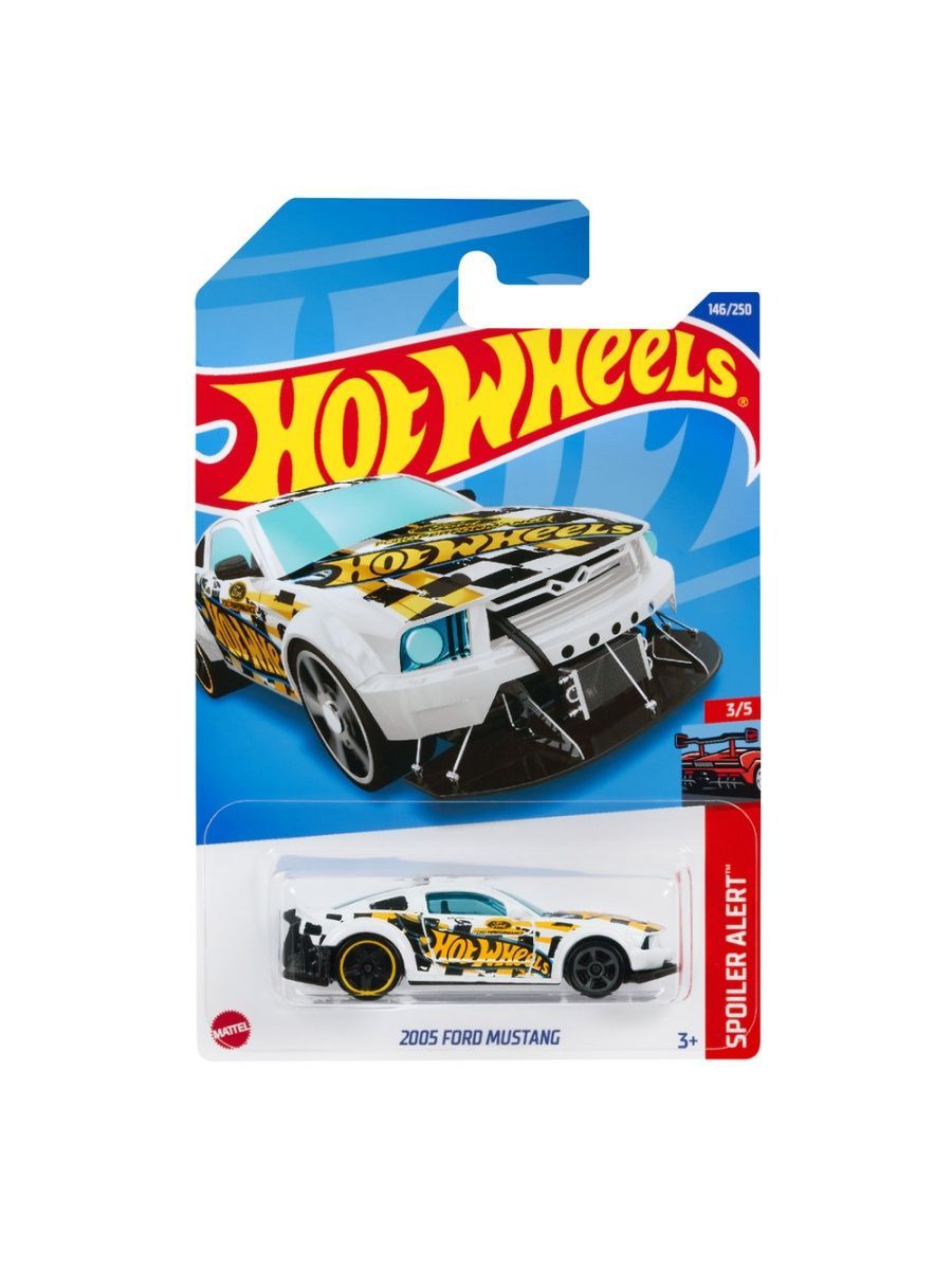 

Машинка Hot Wheels коллекционная (оригинал) 2005 FORD MUSTANG белый, HCX88
